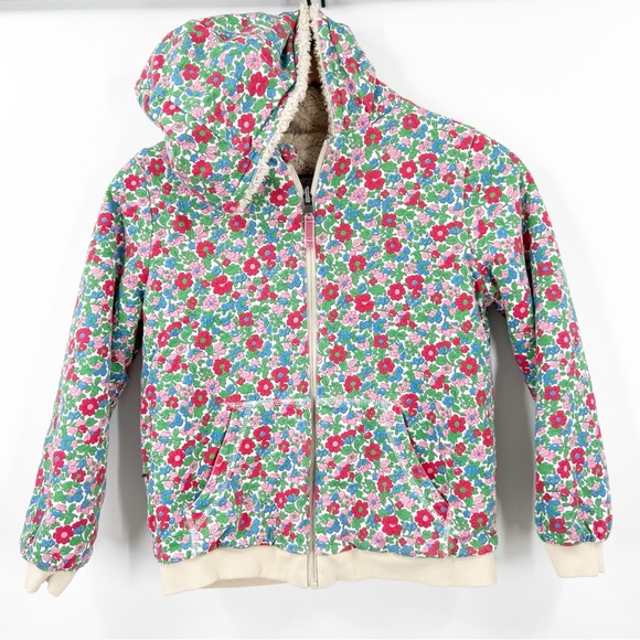 Mini Boden Other - Mini Boden Floral Hooded Jacket in Pink, Green, Blue